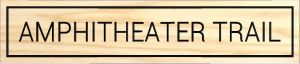 AMPHITHEATER TRAIL sign